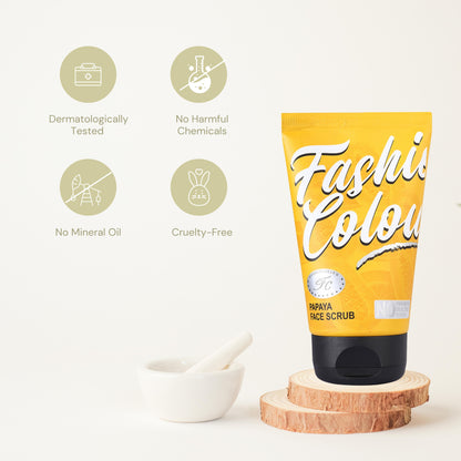 Fashion Colour Papaya Face Scrub