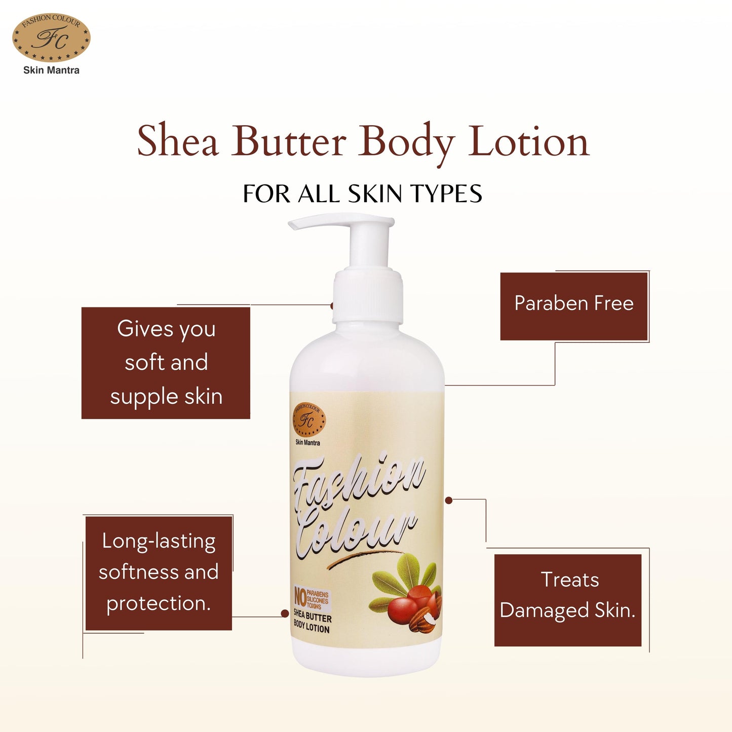 Fashion Colour Shea Butter Body Lotion