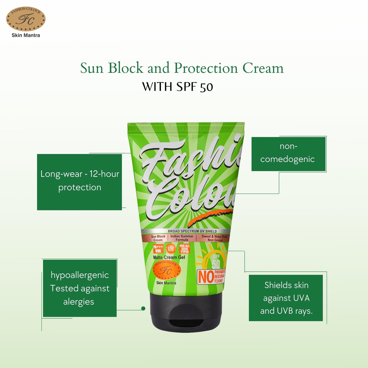 Fashion Colour Sun Block Cream