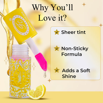 Flirty Lips Lip & Cheek oil for Women | Colour Changing PH Lip Oil | Infused with Skin Loving Ingredients | Long-Lasting Nourishment, Hydration, 4ml