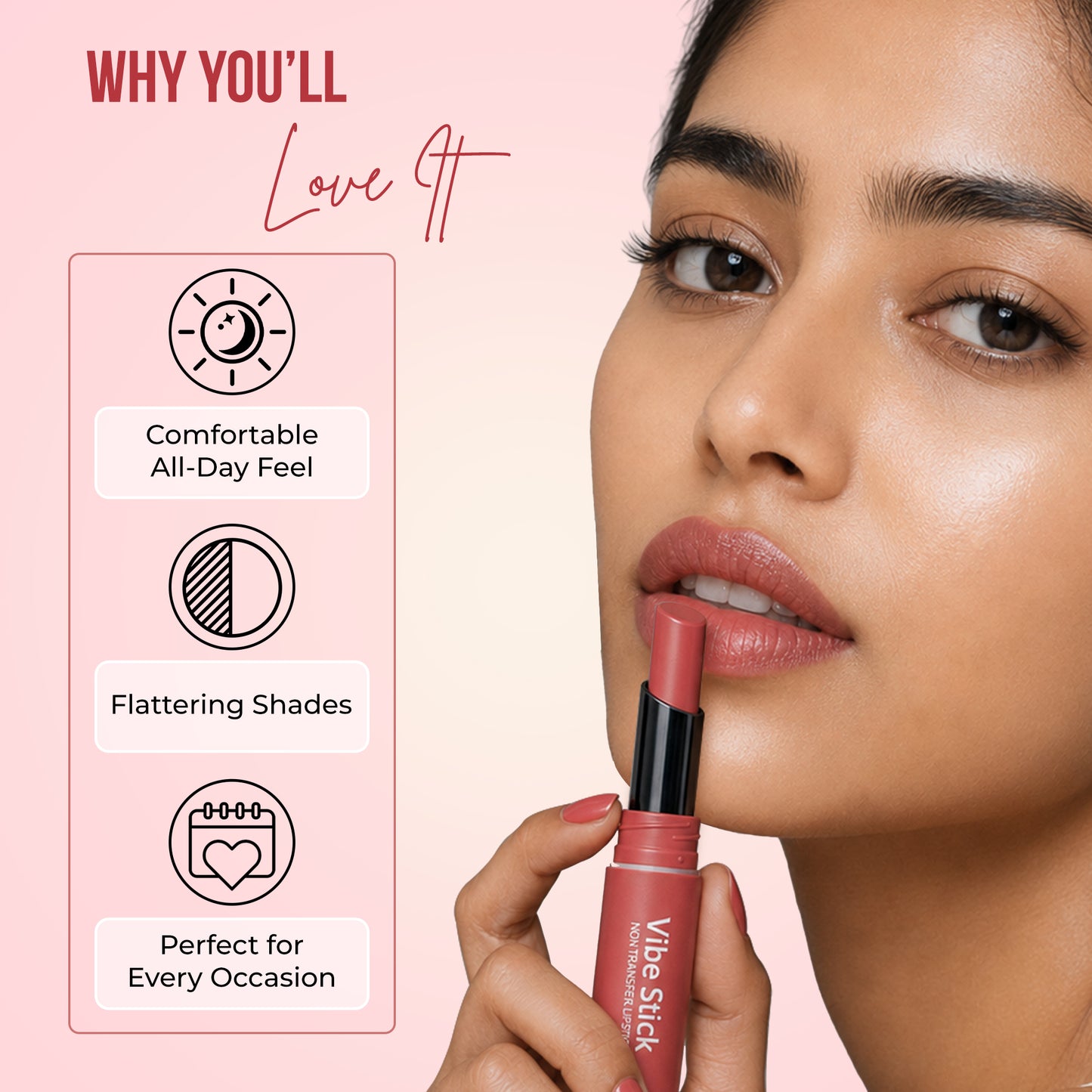 VibeStick Non-Transfer Matte Lipstick