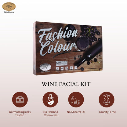 Fashion Colour Wine Facial Kit